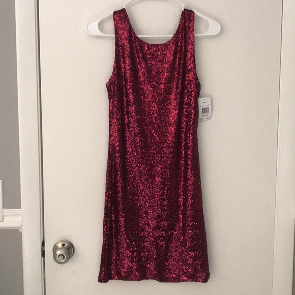 Ruby Red Sequin Dress